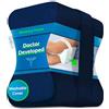 Sports Medica Cuscino per le Ginocchia Sviluppato da Medici - Supporto Ortopedico in Memory Foam per Traversine Laterali, Sciatica, Dolore Lombare - Cuscino per Gambe per Dormire sul Lato - Manuale Incluso