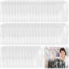 Leikurvo 50 sacchetti per vestiti, in plastica trasparente, antipolvere, per abiti, abiti, camicie, 60 x 100 cm