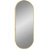vidaXL Specchio da Parete Dorato 60x25 cm Ovale