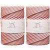 Makromecity, 2 matasse di corda in poliestere macramè, 5 mm x 94,8 m, 5 mm, in polipropilene rosa, per appendere a parete, borse, sottopiastre, tappeti