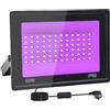 Tkdaksy 50W Faretto UV LED, IP66 Impermeabile Luce Nera UV, 395-400nm LED Luce Nera, Lampada uv Con Interruttore per Halloween, Pittura Del Corpo, Poster Fluorescente, Bar, Acquario, Festa Al Neon