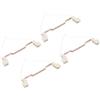PATIKIL 189mm Portalampada R7S, Pz4 Portalampada in Ceramica con Attacco Alogeno per Lampadina, Connettore Convertitore a Doppia Estremità con Cavo, Multicolore Bianco