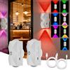 Suprbee Applique da Parete Interno, 2pcs Lampada da Parete con Sensore di Movimento, Applique intelligente,Luci LED Camera Plafoniere da Muro,Luce Illuminazione per Camera da Letto Soggiorno Corridoio Scale