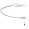 kalb Material für Möbel Lampada da letto a LED Lampada da lettura Lampada flessibile Lampada da comodino Luce da lettura Luce notturna, modello: SET da 1 pezzo grigio argento