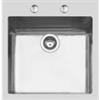Foster PRONTA CONSEGNA - SPEDIZIONE IMMEDIATA Foster 2274 050 Lavello da Incasso 1 Vasca Monovasca 510 x 520 mm sopratop Serie KE Q4 Acciaio Inox 2274050