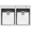 Foster 2279 050 Lavello da Incasso 2 Vasche 770 x 520 mm sopratop Serie KE Q4 Acciaio Inox 2279050