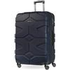 HAUPTSTADTKOFFER X-Kölln - Valigetta rigida grande 76 cm, 107-120 litri, 4 ruote doppie, trolley, valigetta da viaggio, espansione volume, TSA, blu scuro