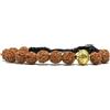 Samsara Bracciale Tibetano Buddista Lunghezza Regolabile - Bracciale con Perline in Pietra Naturale, Filo in Cotone Cerato ad Alta Resistenza (RUDRAKSHA)