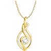 Sofia Milani - Collana da Donna in Argento 925 - Placcata in Oro con Pietra Zircone - Ciondolo ad Infinito - N0844