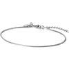 Purelei Sleek Cavigliera - Impermeabile e regolabile | Fascetta a serpente in filigrana in acciaio inox e placcatura in oro 14 K/18 K, look minimalista estivo ed eleganza senza tempo