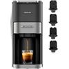 Cecotec Macchina per Caffè a Capsule FreeStyle Compact Dark Roast. 4 in 1, 1350W, 20 Bar, per Caffè Macinato, Dolce Gusto, Nespresso, ESE pod e Senseo, Serbatoio 700ml, Goditi un Caffè Perfetto Oggi