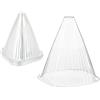 Relaxdays Set da 24 Protezioni per Piante, Coni Protettivi Antilumaca e Anti Gelo, 22 x 19 x 19 cm, in PVC, Trasparente