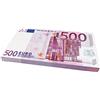 Scratch Lover Scratch Cash Dimensioni Aumentate al 125%, Banconote Finte 100 x 500 Euro, Fac-Simile Euro