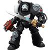 JOYTOY Warhammer 40K Raven Guard Terminator 1 con Power Sword e Storm Bolter 1/18 Action Figure da collezione e mostra