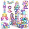 Purpledi Costruzioni Magnetiche per Bambini 60 Pezzi, Giochi Educativi Mattoncini Magnetici per Bambini Bambina Bimbo 3 4 5 6 7 8 Anni Giochi Educativo Magneti Compleanno Natale Ottima Idea Regalo (B)