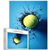 Generic Puzzle da 1000 pezzi per adulti Tennis Puzzle sportivo impegnativo giochi di attività familiari colorati fai da te per regali decorativi per la casa 68 x 50 cm