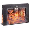 Ulmer Puzzleschmiede - Puzzle sole invernale - Classico puzzle da 2000 pezzi - Paesaggio della neve nella nostra casa - caldi raggi di sole, luce e ombra nella fredda foresta invernale