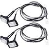 AXspeed Luci laterali per Tamiya LED lampada 1/14 trattore R620 R470 Scania Rimorchio RC Camion Aggiornamento (Bianco)