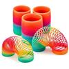 USTASS Set di 3 Molle Magiche Arcobaleno per Bambini - Spirale Rainbow 6 cm - Giocattolo Sensoriale Divertente e Anti-Stress - Scende le Scale - Molle Multicolori per Ragazzi e Ragazze