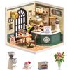 Rolife Super Creator Modellismo Casa in Miniatura da Costruire Kit di Modellini Fai da te Per Adulti Kit di Costruzione Scatola Espositiva Impilabile Senza Colla (Perfect Romance Café)