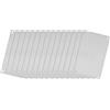 QUARKZMAN Acciaio Inox Etichetta Vuota 66 x 45mm Incisione a Rettangolo Vuoti Carta con 4 Foro per Targhetta Macchina Etichetta Fai da te 15pz (Tonalità Argento)