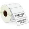 BETCKEY - 67mm x 25mm(2,625 in x 1 in) Perforated Etichette Termiche per Cartelle e Indirizzo Compatibile con stampanti Zebra e altre [1 Rotolo/2000 Etichette]