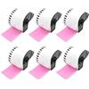 BETCKEY - 6 Rotoli DK-22205 Etichette a Lunghezza Continua Compatibile con Brother, 62mm x 30.48m, 6 Etichette Colorate Rosa per Stampanti di Etichette Brother QL