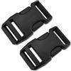 AceCamp Confezione da 2 pacchi Duraflex 25mm Nero, dimensione:25