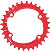 Alomejor Corona per Bicicletta BCD 96MM Stretto Ampio Corona da Bici Anello a Singola Catena per M6000 M7000 M8000(32T-Rosso)
