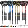 CyeeLife Freccette con Punta in Metallo, 12 Freccette da professioniste in Acciaio, Set di Freccette con aste in Alluminio, Ali, affilatore, Guarnizione O-Ring e utensile