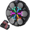 Esnowlee Macchina da Boxe Musicale, Macchina da Boxe Bluetooth Intelligente da Parete con Guantoni, Luci e Ritmo, Set Giocattolo Sportivo per Bambini e Adulti (Nero)