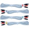 Compex Set di 4 cavi Compex Grigi 6P/ Wire