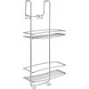 METALTEX - Supporto doccia a sella color argento h58 cm - Linea Onda