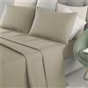 IRGE - Lenzuola Completo Letto 1 Piazza e mezza Marta Sabbia 185x290 cm
