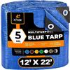 Xpose Safety Better Blue Poly Tarp - Telo protettivo multiuso, leggero, resistente, impermeabile, resistente alle intemperie, in polietilene spesso 5 mm Xpose Safety