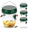 yotutun Trappola per Vespe, Acchiappa Mosche Cattura Vive Anti Api da Esterno Calabroni Cage Trappola Calabroni Catcher per insetti per Patio, Cortile, Giardi (4 Pezzi-Verde)