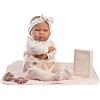 MUÑECAS ANTONIO JUAN S.L. Antonio Juan Mi Primer Reborn Berta Bambola Realistica con Coperta Imbottita Giocattolo per Bambini Piccoli