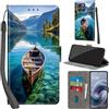 Haninsuze Cover per Motorola Moto G86 5G/ G86 Power 5G, barca | Pelle PU Portafoglio, Porta Carte, Magnetica, Libro, Antiurto Custodia