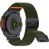 Niboow QuickFit 22mm Nylon Cinturino per Garmin Fenix 8/Fenix E 47mm/Fenix 7 Pro/Fenix 7/Fenix 6/Fenix 6 Pro, Traspirante Elastico Sportivo Cinturini per Garmin Descent G2/Tactix 8 47mm - Verde
