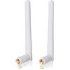 Andven Omni-directional Antenna SMA, 5dBi Alto guadagno Mini Antenna di Rete (2 Pack x 10cm)