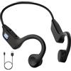 CKDSA Auricolare per conduzione ossea wireless sportivo certificazione IPX5 anti-sudore, batteria 8h connessione stabile Bluetooth 5.2 pieghevole per corsa, ciclismo, escursionismo, jogging, allenamenti