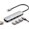 NOVOO Adattatore USB C Hub 4K@60Hz per MacBook Pro/Air M1 con HDMI 4K@60Hz, 100W PD,3 porte USB 3.0 in alluminio multiporta dock compatibile per MacBook M2 M3, Surface, laptop, altri dispositivi di