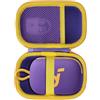 Lebakort Duro Viaggio Caso Custodia per Soundcore Select 4 Go Cassa Bluetooth Ultra Portatile (Viola+Giallo)