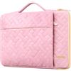 Lacdo 360° Protettiva Borsa Custodia per 16 Inch HP Lenovo ASUS Acer Dell Laptop/HP Pavilion Envy/Lenovo ThinkPad IdeaPad/Acer Swift/ASUS Vivobook/Dell Computer Bag Borsa, Rosa Sakura