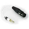 Ablet - Adattatore audio per cuffie da 4,4 mm maschio a femmina XLR bilanciato a 4 pin, placcato argento, per SONY WM1A, NW-WM1Z, PHA-2A