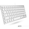 Macally UCSLIMKEYCA, Tastiera compatta USB-C per Mac, US QWERTY Key cap Layout QWERTY