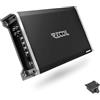 RECOIL RED1200-1 Amplificatore subwoofer monoblocco per auto in classe D da 2500 Watt, 1 Ohm stabile, manopola dei bassi remota inclusa