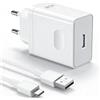 Vumerzy ‌Vumerzy Caricatore Rapido 45W con Cavo USB C 6A Compatibile con OPPO Reno 13FS / 13 F / 12F/ 11F 5G / 10 5G / A18 / A38 / A40 / A60 / A80 / Find X2/ X3 Pro / X3 Neo / X5 Pro/USB C Caricatore Charge