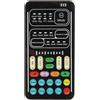 Lancoon Mini Cambia Voce, Scheda Audio Multifunzionale con 8 Diversi Effetti di Modifica del Suono Luci Fredde Display di Potenza Piccolo per PS4 PC Computer Cellulare (Nero)