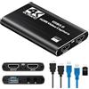 Papeaso Scheda di Acquisizione HDMI 4K, 1080P 60FPS USB 3.0 Dispositivo di Acquisizione Video per Streaming, Compatibile con Switch, PS5, PS4, Xbox, Fotocamera, PC
